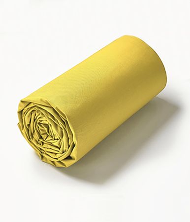 Yellow fitted sheet abeille