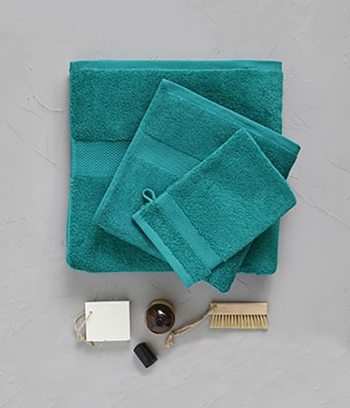 Towel green émeraude 50x100 cm