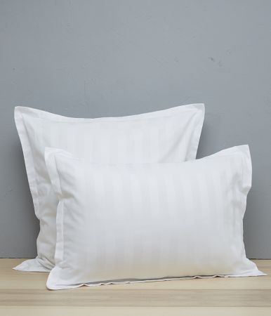 Pillowcase sateen Budapest blanc