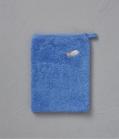 Printed washcloth children Petite pêche 15x22cm