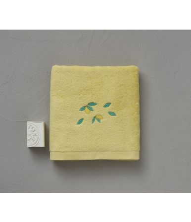 Fancy towel Sorbet fleur citron 50x100cm