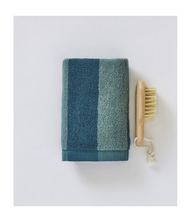 Fancy guest towel 30x30 Lignes vert