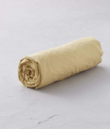 Fitted sheet Grains de folie yellow