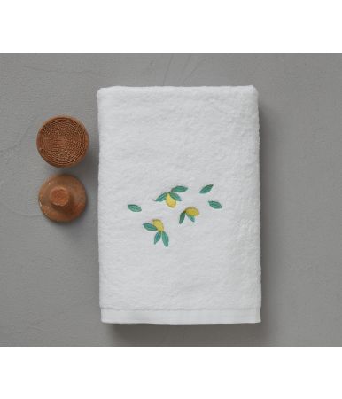 Shower towel Sorbet blanc 70x140cm