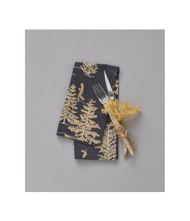 Printed napkin Cache cache