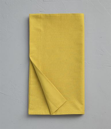 Cotton bolstercase yellow bourdon 43x140 cm