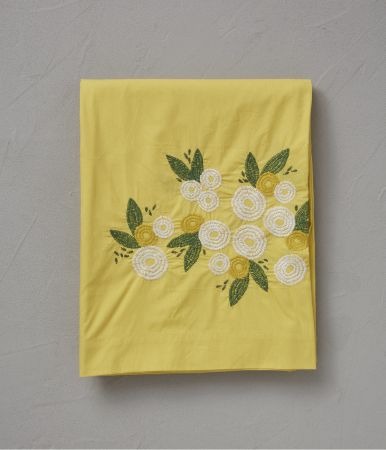 Embroidered flat sheet Sidonie