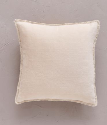Polar cushion cover bi-color peluche/stuck 40x40 cm