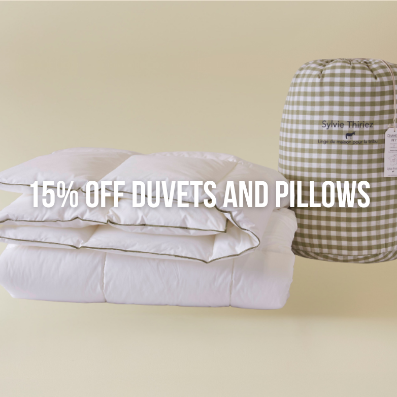 15% off duvets 