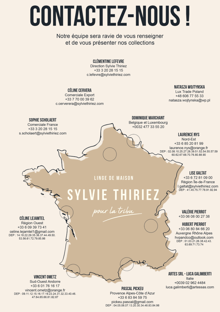 Sylvie Thiriez Carte contactez-nous