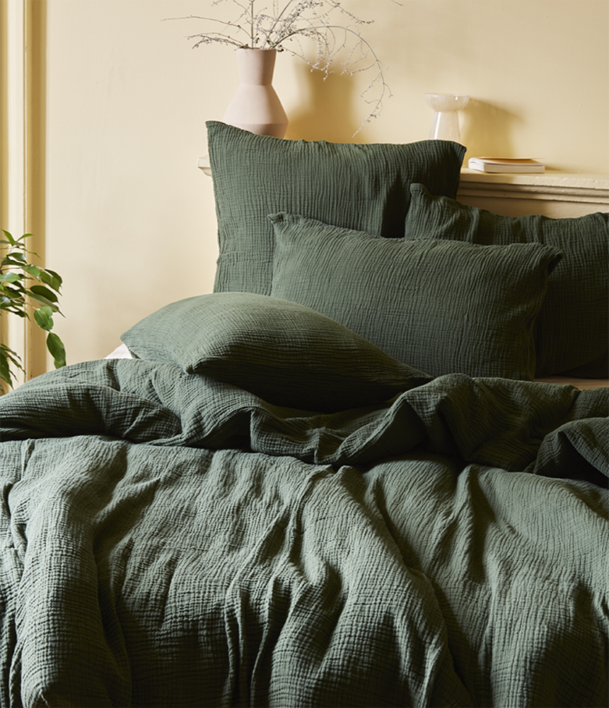 Cotton gauze bed linen