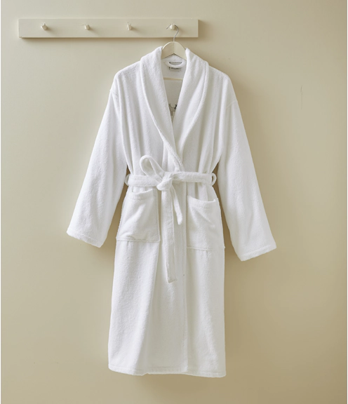Hooded Womens Towelling Bathrobe Cotton Robe Terry Cloth Bath Gown For  Ladies Zip Up Dressing Gown