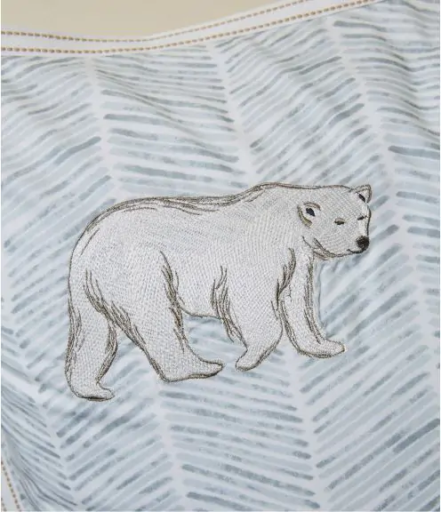 Embroidered duvet cover Spitzberg