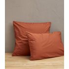 Percale lavée Orange argile