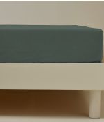 Drap housse percale vert alligator