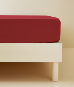 Drap housse percale griotte