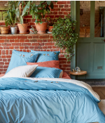 Housse de couette brodée