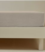Drap housse coton beige chamois