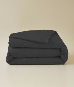 Housse de couette percale gris basalt