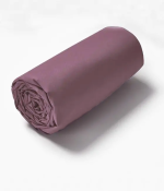 Drap housse coton violet raisin