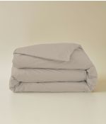 Housse de couette coton beige chamois