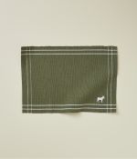 Set de table cotelé RDV au pré kaki