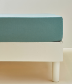 Drap housse satin de coton Lyocell Cyprès