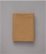 Drap percale lavée marron cire
