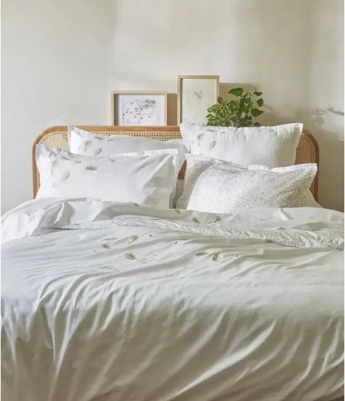 oreiller en tissu lavable avec fermeture éclair dissimulée pour