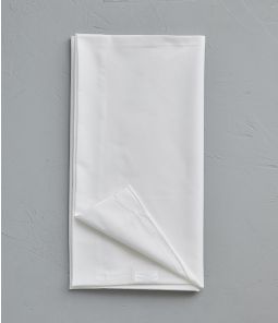 Taie de traversin coton blanc 43x140 cm