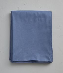Drap coton bleu jean