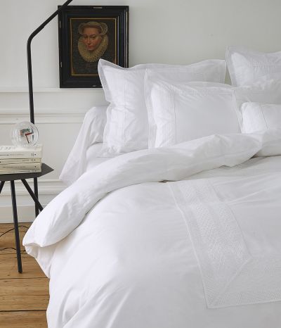 Drap-housse Percale Blanc Bonnet 35 - 160x200 cm - Le Roi du Matelas