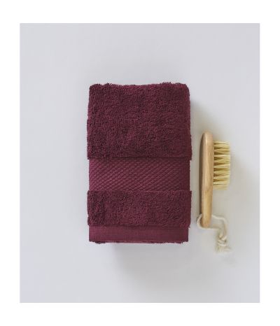 Serviette invité Prune