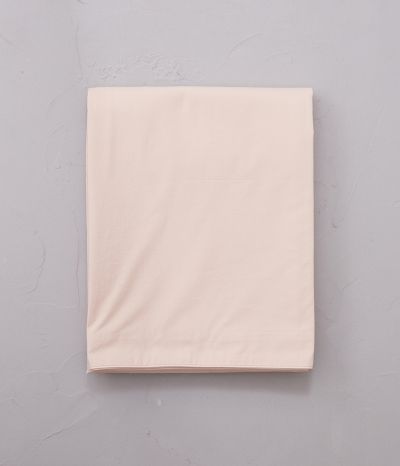 Drap percale lavée Rose nude 180x290 cm