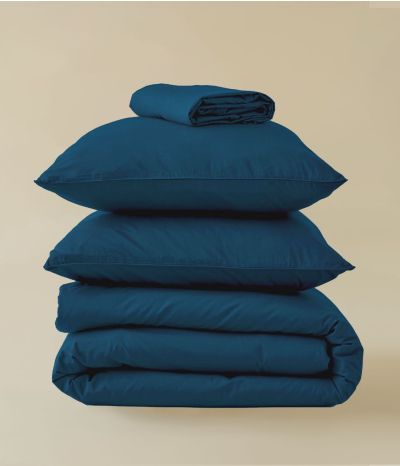 Parure de lit Percale lavée Encre