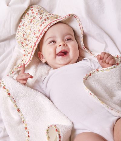 Parure de bain layette Jolie fleur