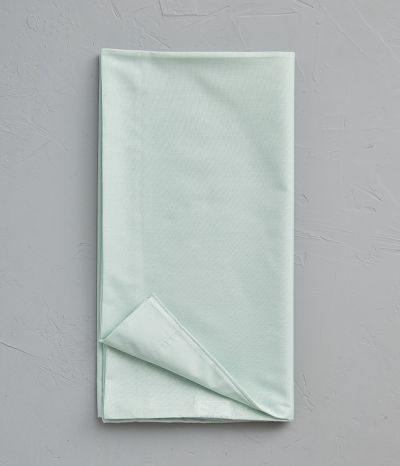 Taie de traversin coton vert fleur d'amandier 43x140 cm