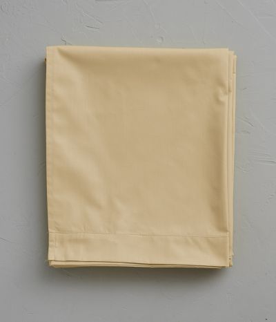 Drap percale Beige blé 180x290 cm