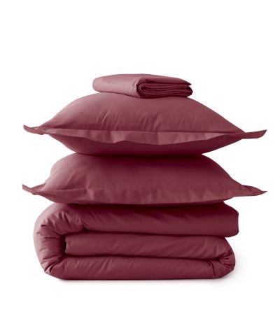 Parure de lit Percale Rouge massaï