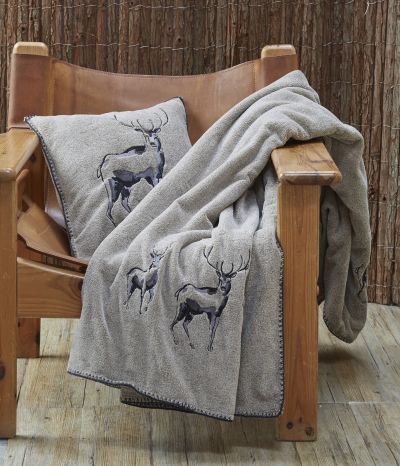 Housse de coussin polaire Les 7 vallées 45x45 cm