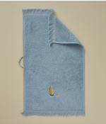 Serviette invité brodée Au large mer du nord