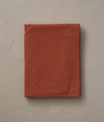 Drap percale lavée Orange argile