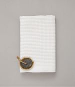 Drap de douche nid d'abeille 70x150 cm Bain de minuit blanc