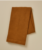 Serviette en nid d'abeille Bain de minuit moka