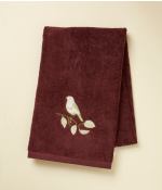 Drap de douche brodé 70x140 Entre les branches