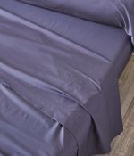 Drap percale gris basalt