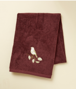 Drap de bain brodé 100x150 Entre les branches