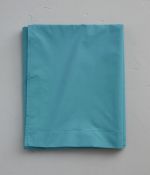 Drap plat percale vert émeraude 180x290 cm