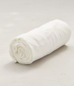 Drap housse lin stone washed blanc