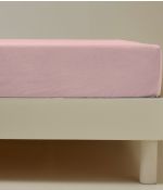 Drap housse coton rose macaron